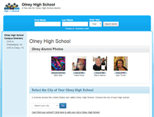 Tablet Screenshot of olneyhighschool.org